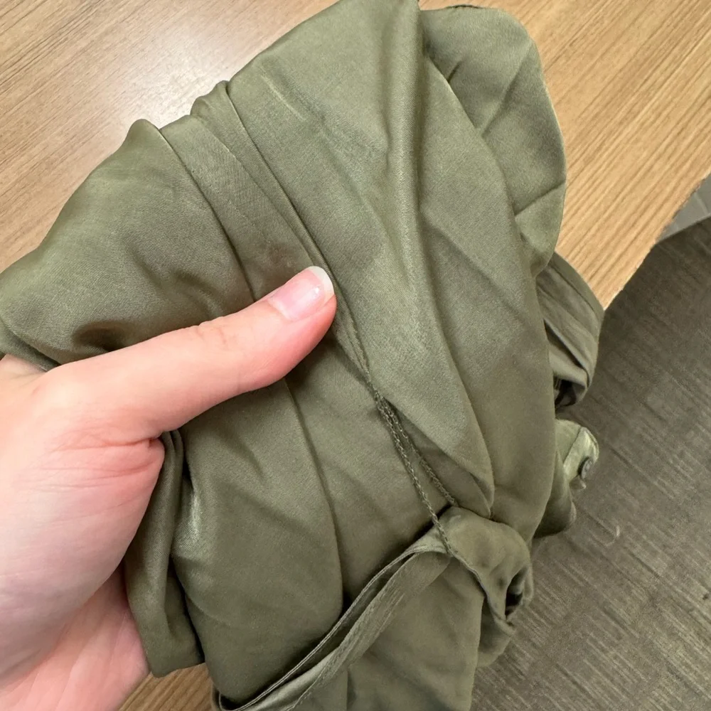 American Eagle Outfitters Sleeveless Flowy‎ Olive Green Dress